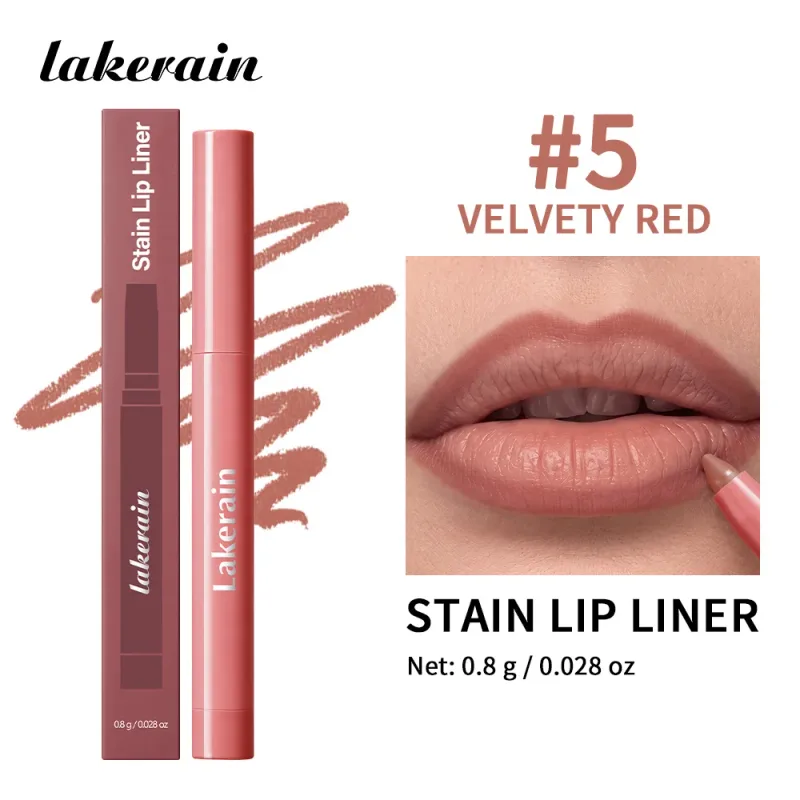 Cream Lip Liner Long Lasting Wear Waterproof Sweat-resistant Fast-setting Rich Pigmented Color Smooth Matte Texture Lip Liner — image 14