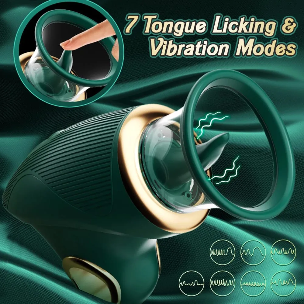 Sucking Licking Vibrator for Women Clitoris Vacuum Tongue Licking Sucker Stimulator Oral Nipples Vibrating Female Adult Sex Toys