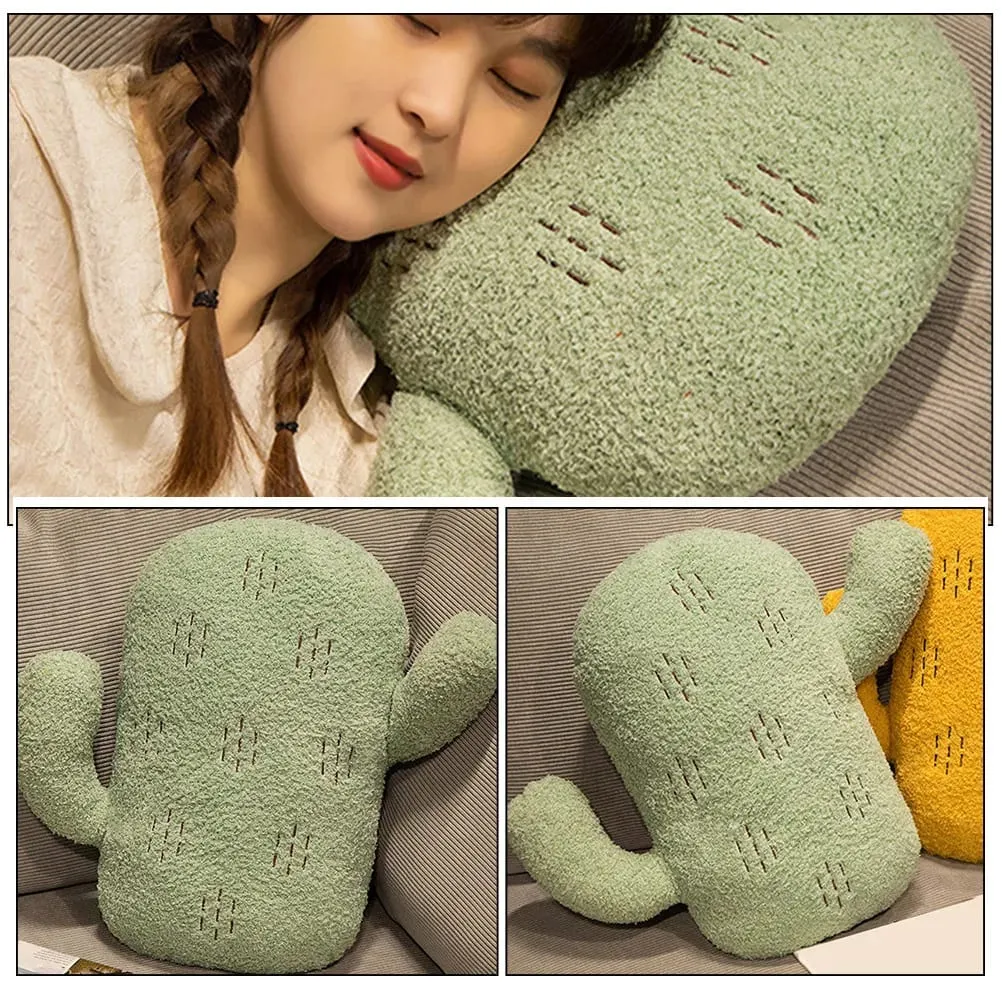 Cactus Shaped Pillow Soft Comfortable Nordic Style Decorative Throw Pillow for Sofa Bed Car Living Room Bedroom Nursery Home