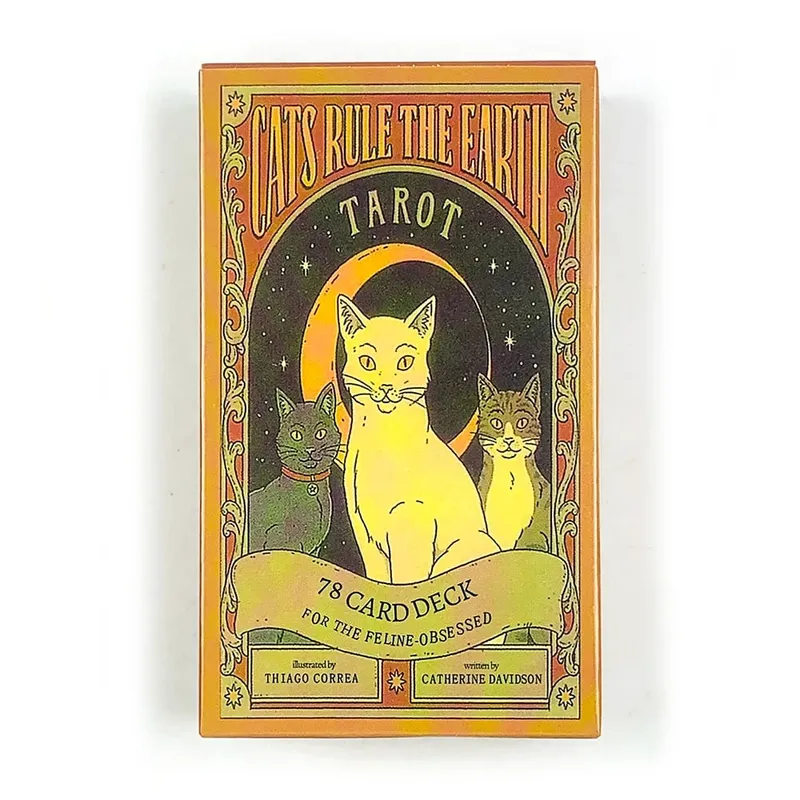 Cats Rule Earth タロットカード 78 オラクルデッキ 猫愛好家やタロット愛好家向けのユニークなカード 占いやギフトに最適 Givi