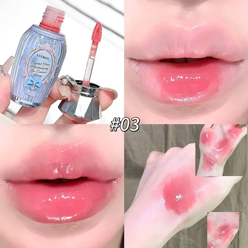 Vase Shape Water Light Lip Glaze Mirror Lipstick Lip Gloss Hydrating Moisturizing Coloring Long Lasting Autum Winter Lipstick — image 8