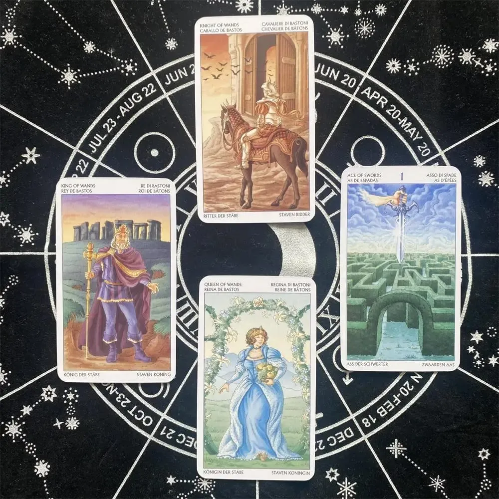 78PCS Tarot of the 78 Doors Cards Tarot Cards Fortune Telling Divination Tarot Card Family Party Leisure Board Game — image 3