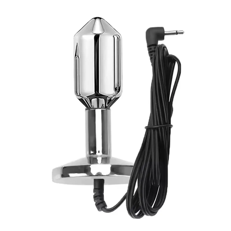 Bi-polar Electro Shock Anal Butt Plug Set Small Medium Large Metal Anal Beads Electric Shock Stimulation Sex Toy — image 4
