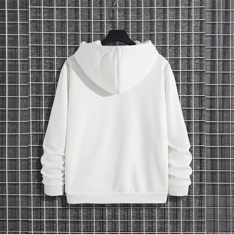 Hoodie urbano masculino 2025 de alta qualidade cor sólida manga longa moletom casual desportivo com capuz outerwear jesus cruz impressão pulôver — image 12