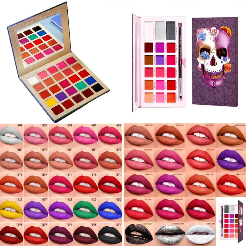 1PCS Multicolor Blusher&Eyeshadow&Bronzer&Lipstick Palette Mutil-Use Makeup Palette for Halloween Festival Party Make Up — image 4