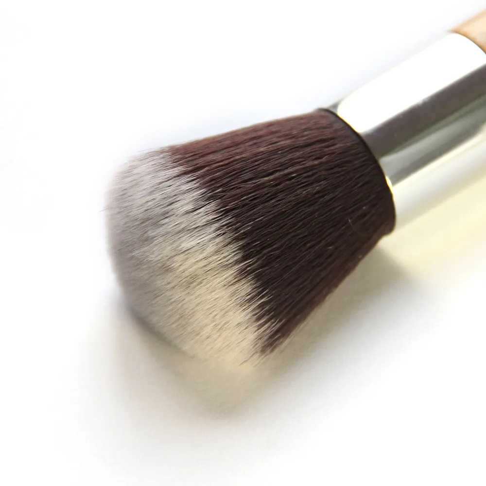 1PC Fashion Round Head Bamboo Handle Face Makeup Brush Foundation Powder Blusher Brush Cosmetic Brushes Pro Beauty Makeup Tools — image 3