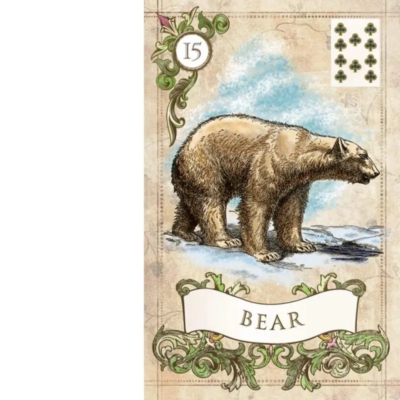 38 Sheets English Version Old Style Lenormand Fortune-telling Cards 9*6cm