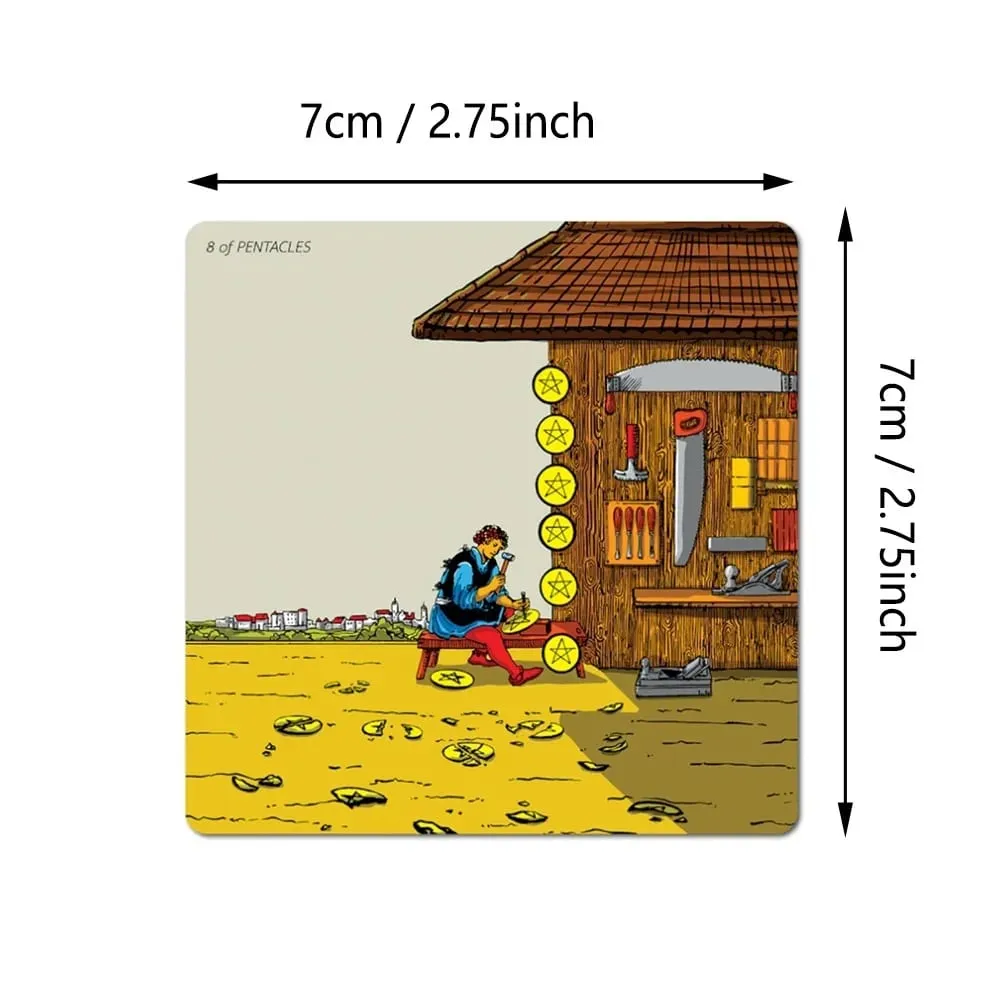 RWS Wide Angle Tarot - Compact Edition 78 Pcs Cards + 2 Espesyal na Frame Card na Double-embossed sa Two-piece Rigid Box — image 3