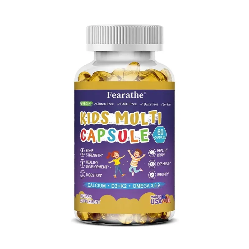 Caramelle gommose nutrizionali complete per bambini con vitamina D3, zinco e iodio per supporto immunitario e supporto alla crescita 60 caramelle gommose — image 8
