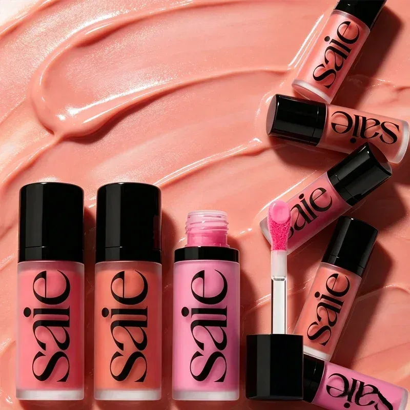 New Brand Saie Slight Gloss Liquid Blusher Liquid High Gloss Gel Starglow Long-lasting Easy To Color Fashion Portable Cosmetics — image 4