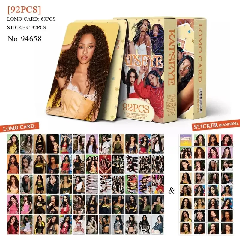 92PCS Kpop 핫 아이돌 MANON SOPHIA DANIELA LARA MEGAN YOONCHAE 자기 제작 HD Lomo 카드 팬 수집 Photocards 선물 작은 카드