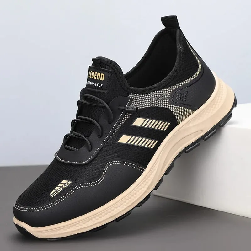 Flat Shoes for Men Non-Slip Soft Soles Comfortable Dad Shoes for Middle-Aged and Elderly People Walking Shoes for Men Spring and Autum New Casual Shoes — image 5