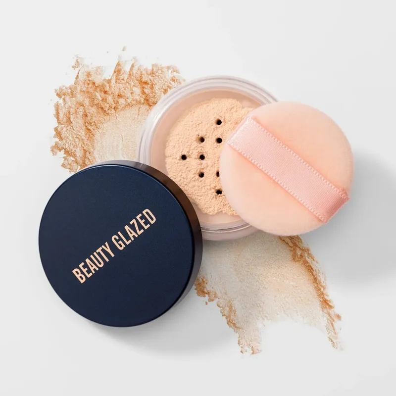 Face Makeup Set Primer+Loose Powder Oil-Control Waterproof Long Lasting Invisible Pore Smooth Setting Powder