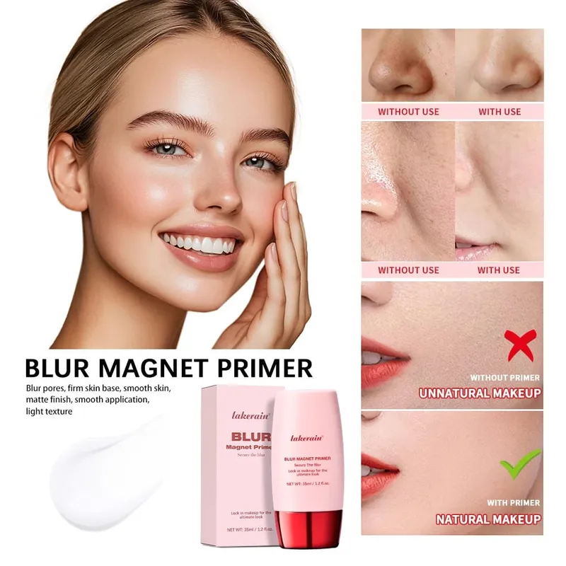 Blur Magnet Primer & Eraser Foundation Stick Langdurige poriën Minimaliseren van glad gezicht Make-up Oliecontrole Mat kerstcadeau — image 7