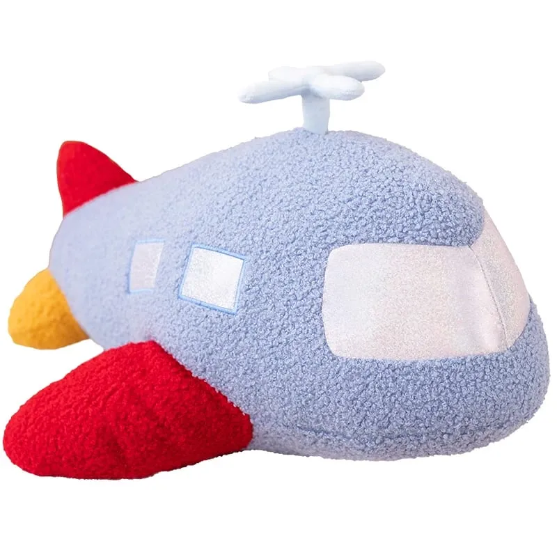 ZU Space Theme Party Home Decor Cute Astronauts UFO Rocket and Plane Plush Toys Boys Tent Room Throw Pillows
