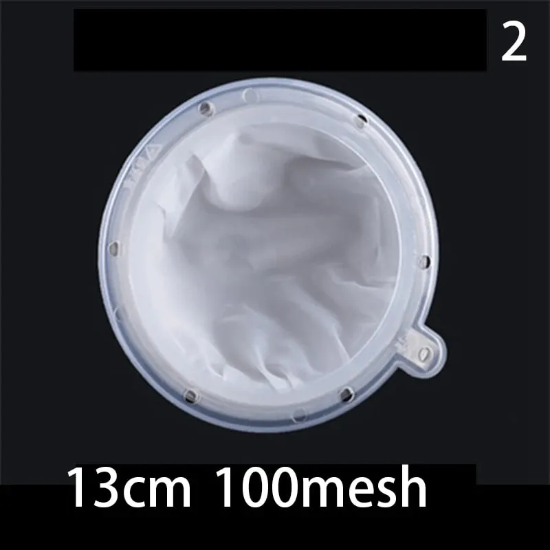 1pc 100/120/200/300/400/450 Mesh Nylon Filter Stainless Steel Funnel For Fruit Milk Traditional Chinese Medicine Oil White Wine — image 8