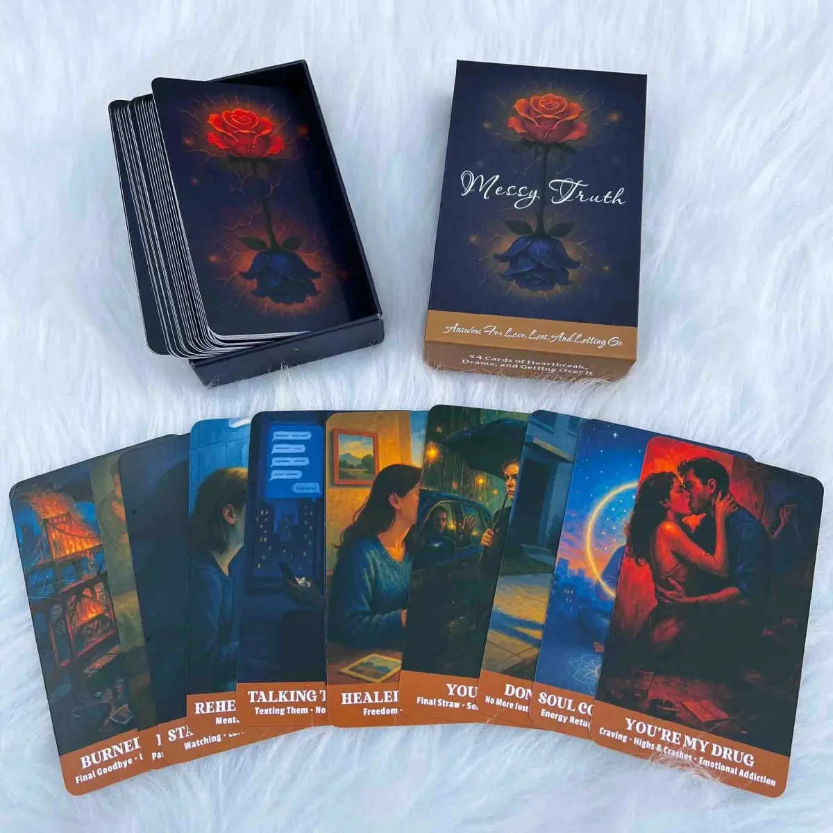Messy Truth Card 54 Deck 13x8 Cm Tarot Divination Game for Ages 14+ Discover Your Path to Overcoming Challenges Card Games — image 5