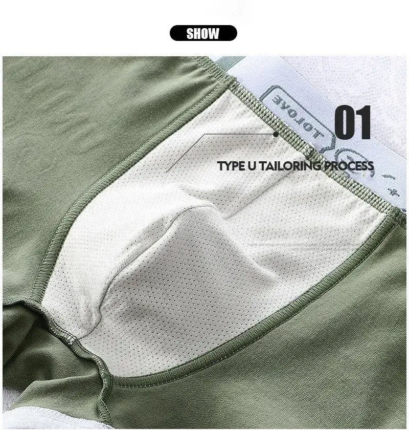 1/3pcs Men Underwear Sports Boxer Shorts Cotton Solid Color Sexy Panties Fashion Breathable Comfortable Underpants Man U Convex — image 5