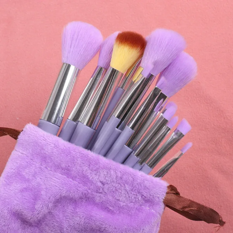 13 Pcs Makeup Brushes Set Eye Shadow Foundation Women Cosmetic Powder Blush Blending Beauty Make Up Tools For Beginner Hotting — image 14