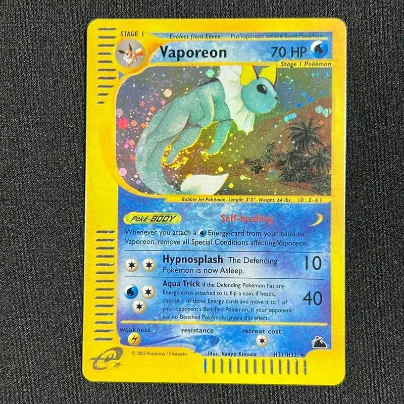 PKM Single Cards 1st Edition E-Card Celebi Charizard Skyridge (SK) Foil Cards Zapdos Aquapolis Classic Game Collection PROXY — image 6