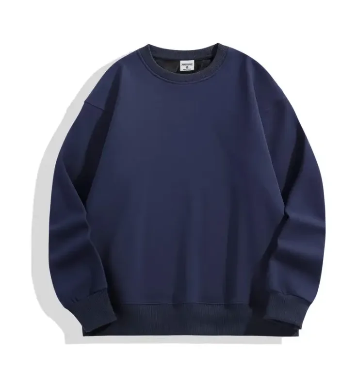 DIY Custom Logo 500GSM Heavy Weight Men's Hoodies New Autumn Winter Thick Cotton Men Top Solid Color Hoodies Sweatshirt Pullover