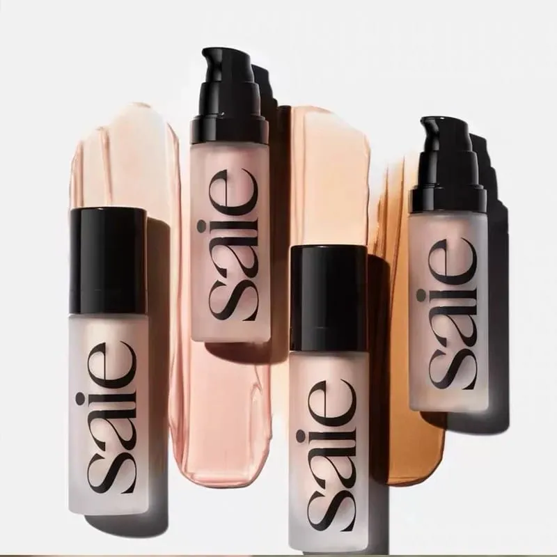 Saie Glowy Gel Hydrating Dewy Liquid Highlighter Face Contouring Body Sun-kissed Natural Radiance Blush Clean Beauty Makeup Kit