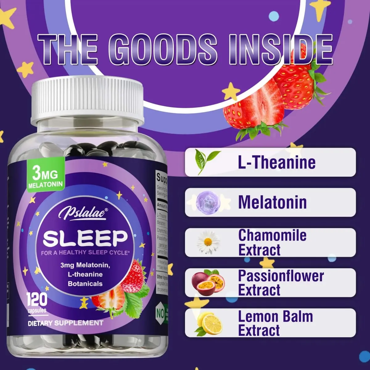 Sleep Supplements - Relieve Stress Improve Insomnia Improve Sleep Quality and Deep Sleep — image 3