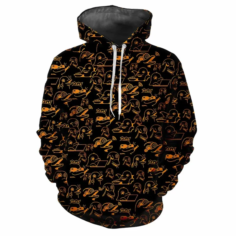 2024 Fashion Men's Hooded Printed Letter Pattern Sweatshirt Casual Long Sleeve Hooded Top Street Design Men's Sportswear — image 21
