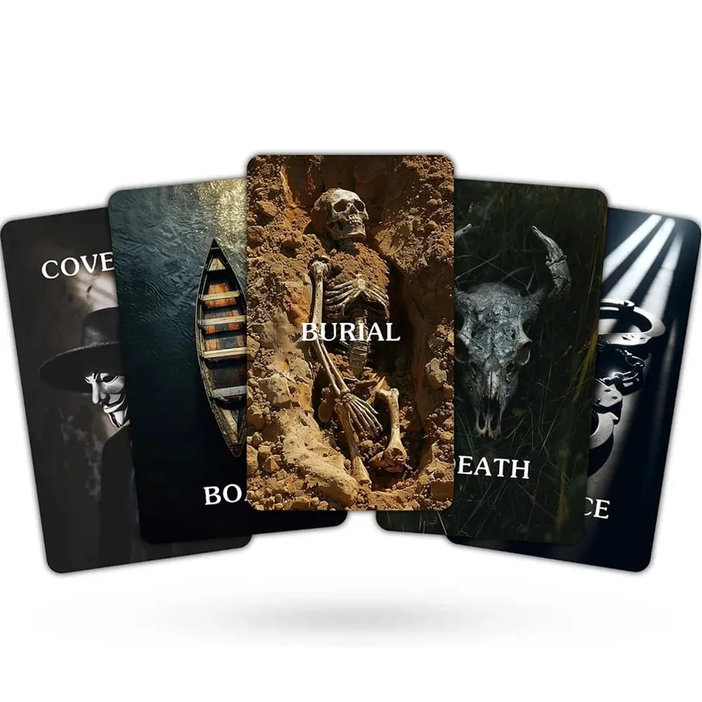 12x7cm True Crime Oracle Deck 80-cards Divination Taro in Box Card Games — image 4