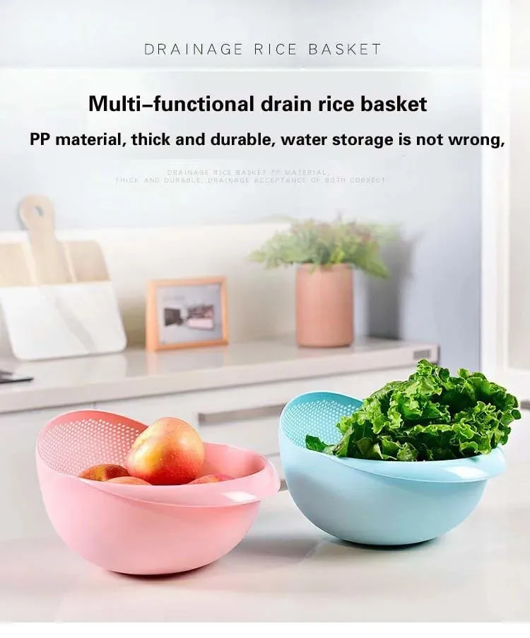 Rice Washing Filter Beans Strainer Basket Colander Plastic Sieve Fruit Vegetable Bowl Drainer Cleaning Tools Home Kitchen Tools — image 10