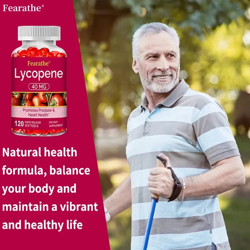 Premium Lycopene 40mg Dietary Supplement for Prostate Antioxidant Heart Skin & Immune Health Non-GMO 30/60/120 Softgels — image 5