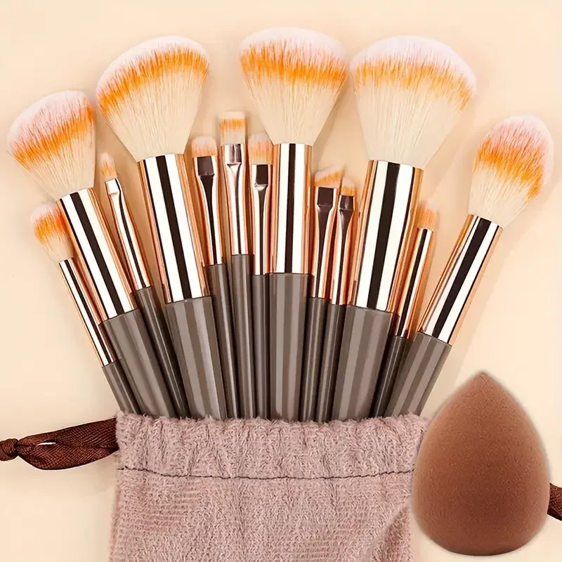 Professiona 13PCS Makeup Brushes Set Foundation Eyeshadow Blush Powder Blending Soft Fluffy Cosmetic Full Set Female Makeup Tool — image 18