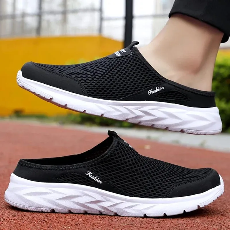 Hot Sale Men Half Slipper High Quality New Design Mesh Shoes Breathable Outdoor Sandals Comfortable Couples Walking Shoes — image 5