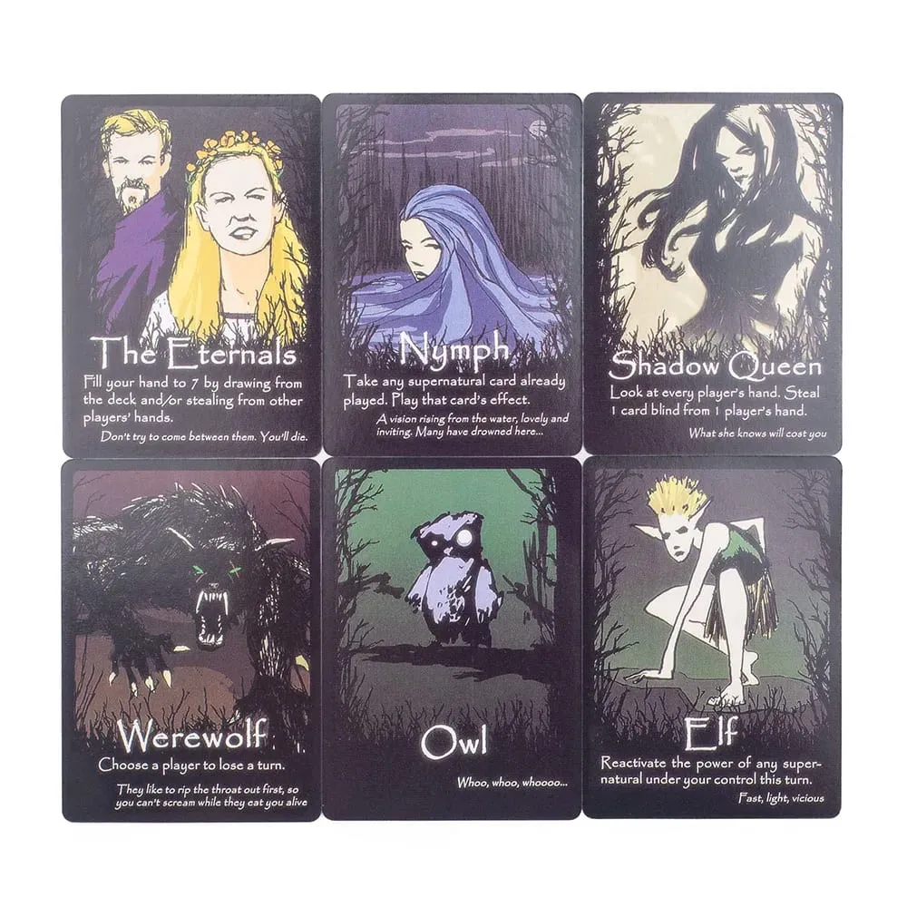 English Version The Grimwood Board Game 72Pcs Standard Poker 8.8*6.3cm Slightly Strategic Cards for Family Gatherings — image 6
