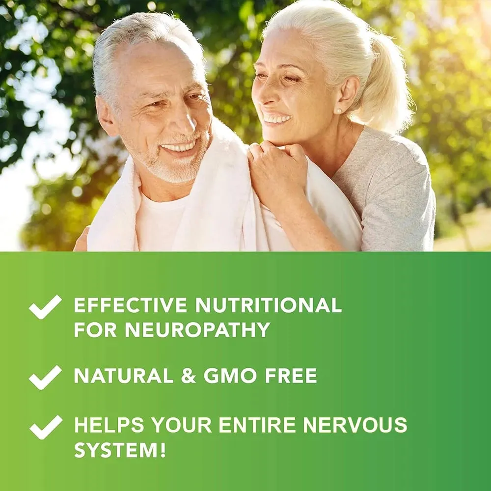 Nerve Support Supplements - Supports Healthy Nerve Function and Neurotransmitters Blood Flow Circulation