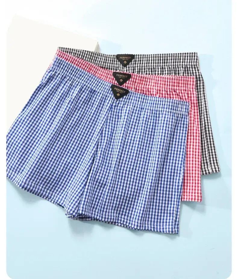 3Pack Cotton Mens Aro Pants Summer Thin Mens Boxers Loose Breathable Trendy Pajama Pants Moisture Wicking Boxershorts — image 3
