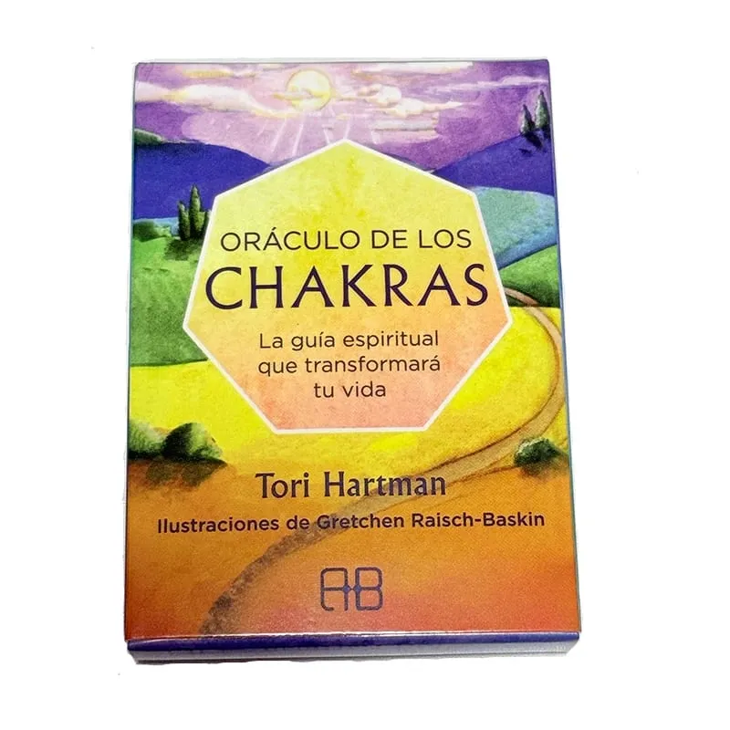 Chakras Oráculo De Los Chakra Oracle Cards 49 Deck 10.4*7.4cm Spanish Version Fate Divination Tarot Board Playing Game — image 1