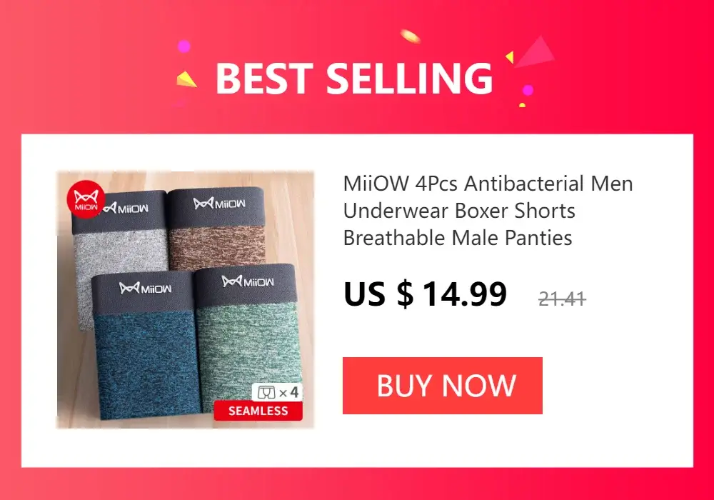 MiiOW – Boxer Sexy pour hommes, sous-vêtements en maille respirante en soie glacée, culotte masculine, Lingerie, caleçon, grande taille L-4XL 2022 — image 1