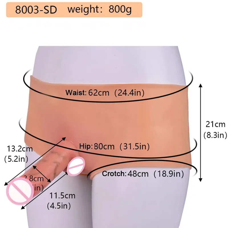 Wearable Solid Dildo Panties Silicone Strapon Realistic Penis Pants Elastic Sex Toys For Adult Women Lesbian Games Pleasure