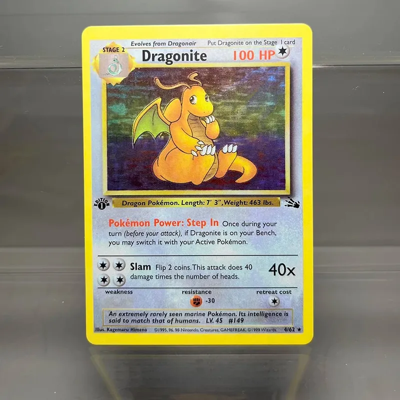 PKM Fossil/Base Set PROXY Cards Charizard Venusaur Blastoise Game Collection Cards Game Toys Card Hobbies — image 2