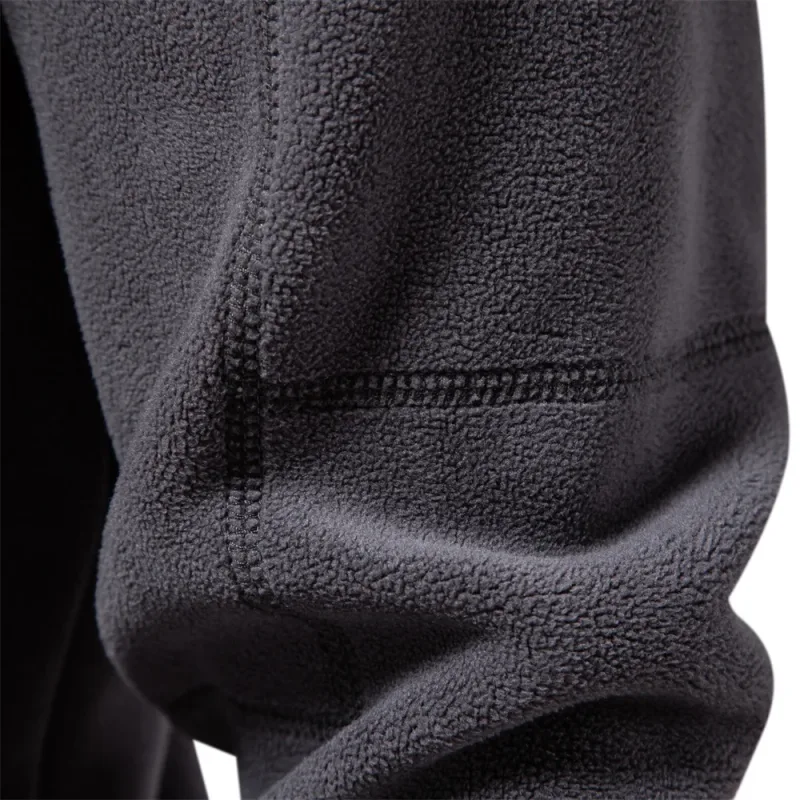 Brand Quality Thicken Warm Fleece Jacket for Men Zipper Neck Pullover Men's Sweatshirt Soft Shell Mens Jacket — image 6