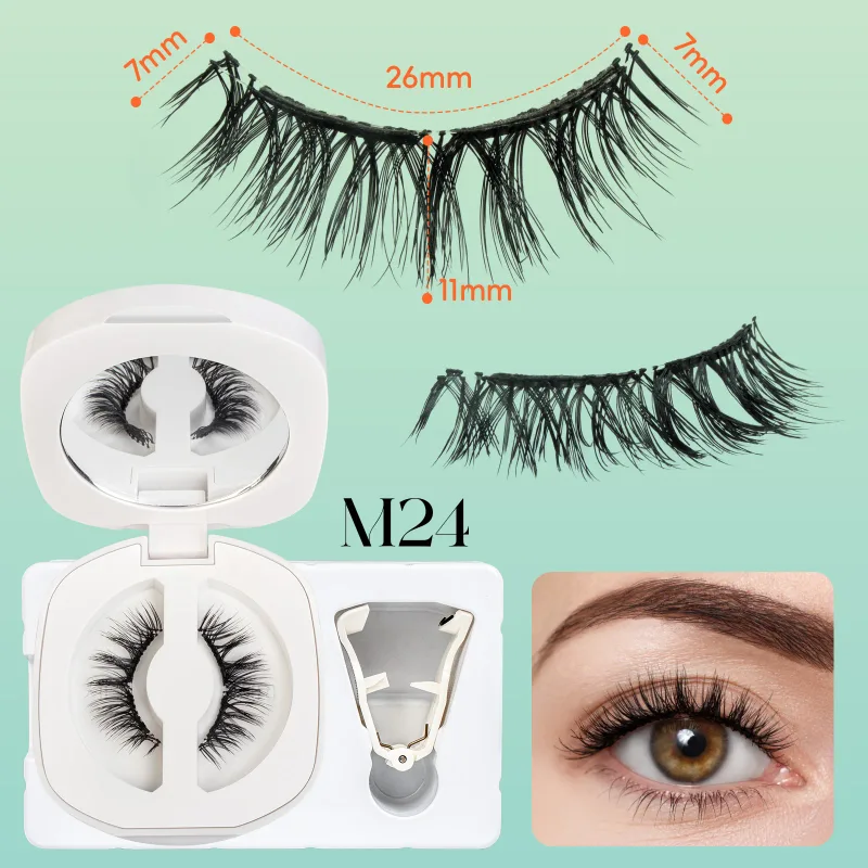 Soft Magnetic Eyelashes No Glue Needed Reusable Natural Look 3D Lashes Easy Apply Soft Magnetic Lashes Kit for Eye Makeup — image 13