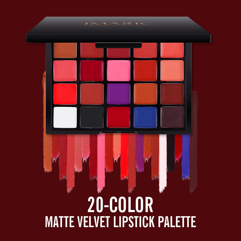 20 Colors Lipstick Palette Matte Velvet Lip Makeup Long Lasting Lip High Pigmented — image 3