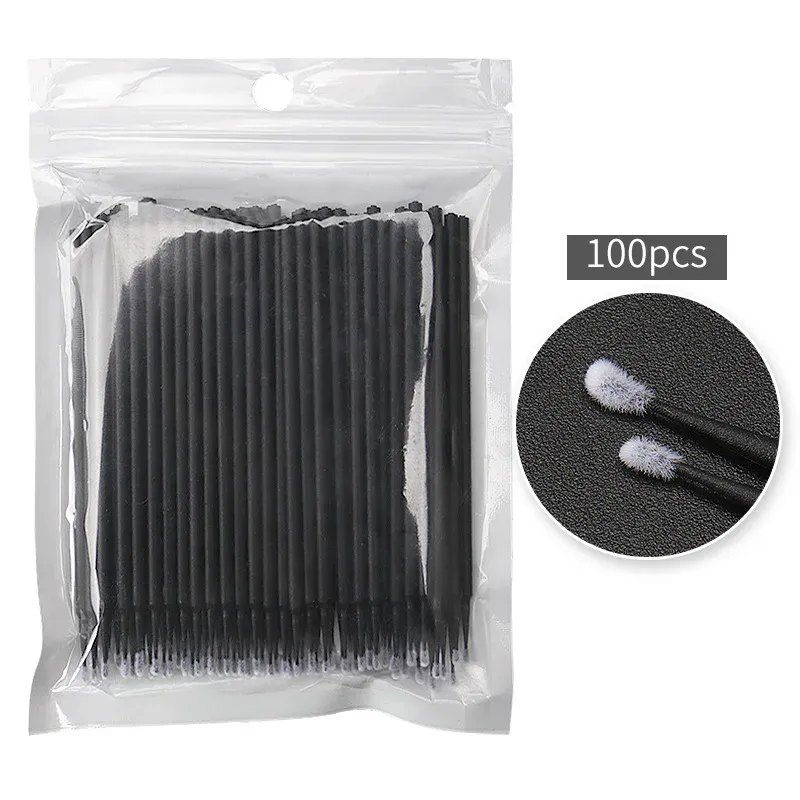 100-1000Pcs Disposable Micro Brush Mascara Wands Applicator Lash Removing Swab Microbrush Eyelash Extension Makeup Brushes Tools — image 2