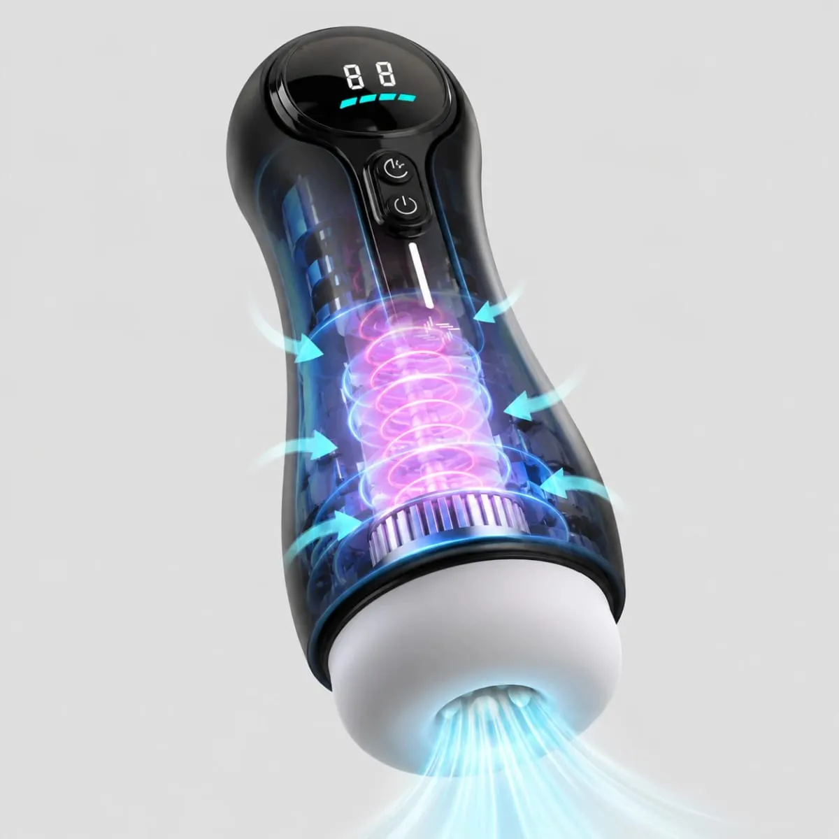 Masturbatore maschio automatico di vibrazione, pompino, macchina per succhiare, tazza di masturbazione, giocattoli vaginali in silicone per uomini, articoli per adulti — image 1