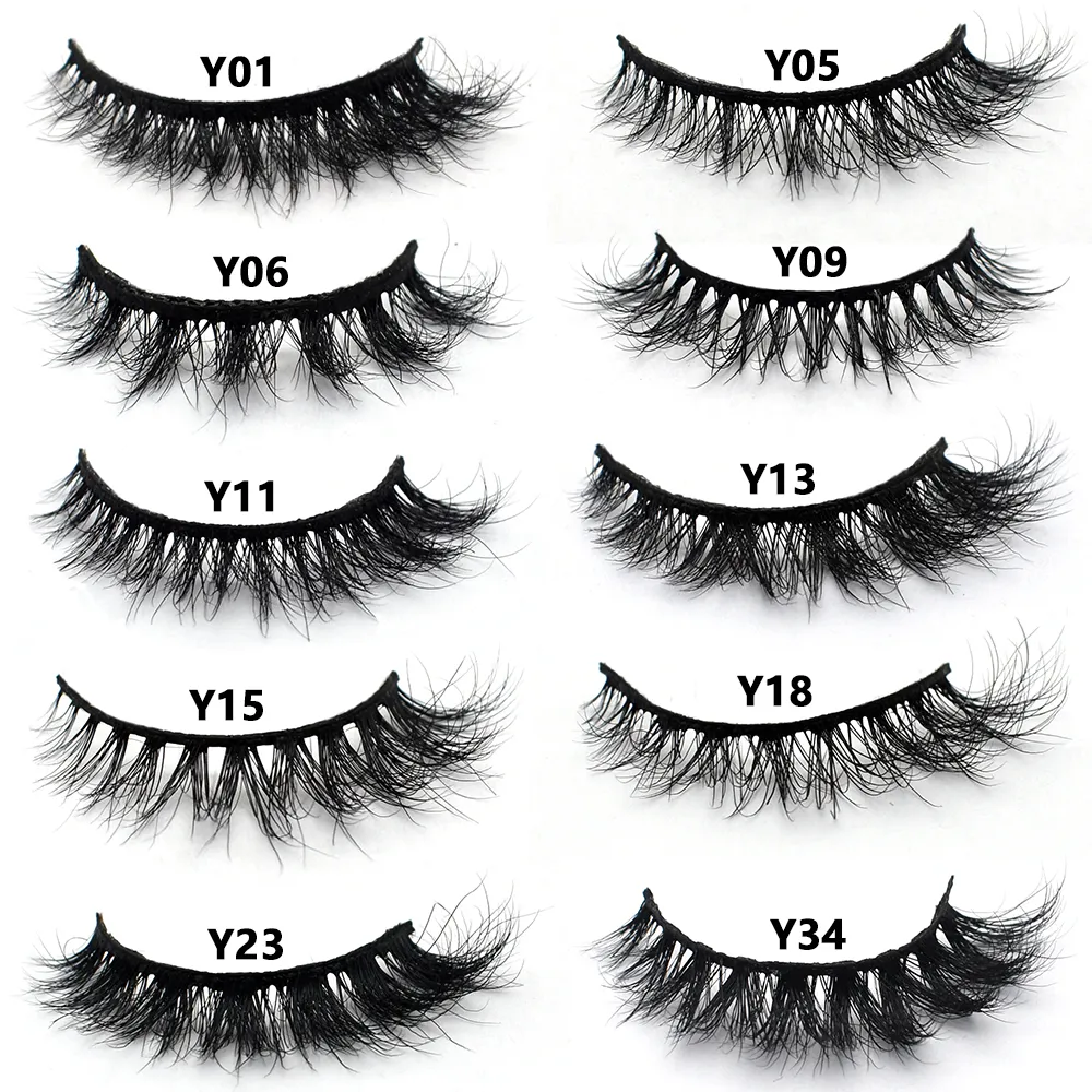 Real Mink Fluffy Short Eye Lashes Extension Wispy Soft Natural Short False Eyelashes Daily Wear Full Strip Lashes Makeup — image 4