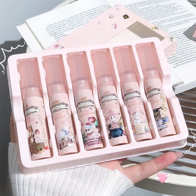 Matte Liquid Lipstick Makeup Set Sexy Red Tint For Lips Long Lasting Lipgloss Waterproof Lip Mud Cosmetics Kits 6 Colors