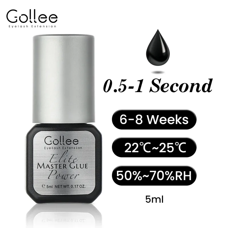 Gollee 0.5s Fast Dry Lash Extension Glue Professional Lash Adhesive Lasting 6-8 Weeks Waterproof Grafting Eyelash Super Bonder — image 9