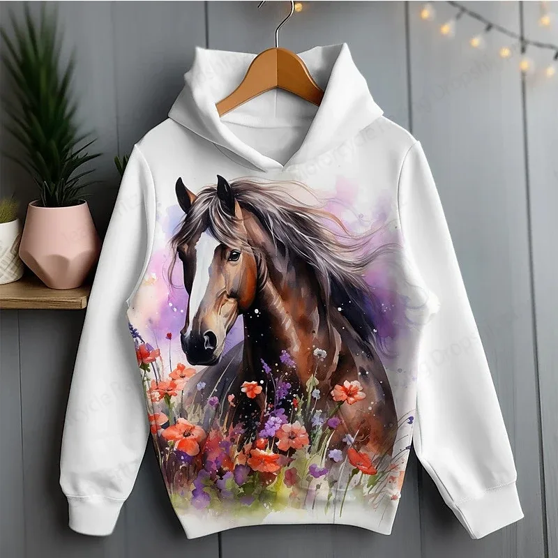 Sweatshirt Haiwan Lucu Ayam Tupai Kuda Arnab Cetak 3d Hoodie Lelaki Wanita Fesyen Oversize Hoodies Wanita Sweat Street Coat — image 12