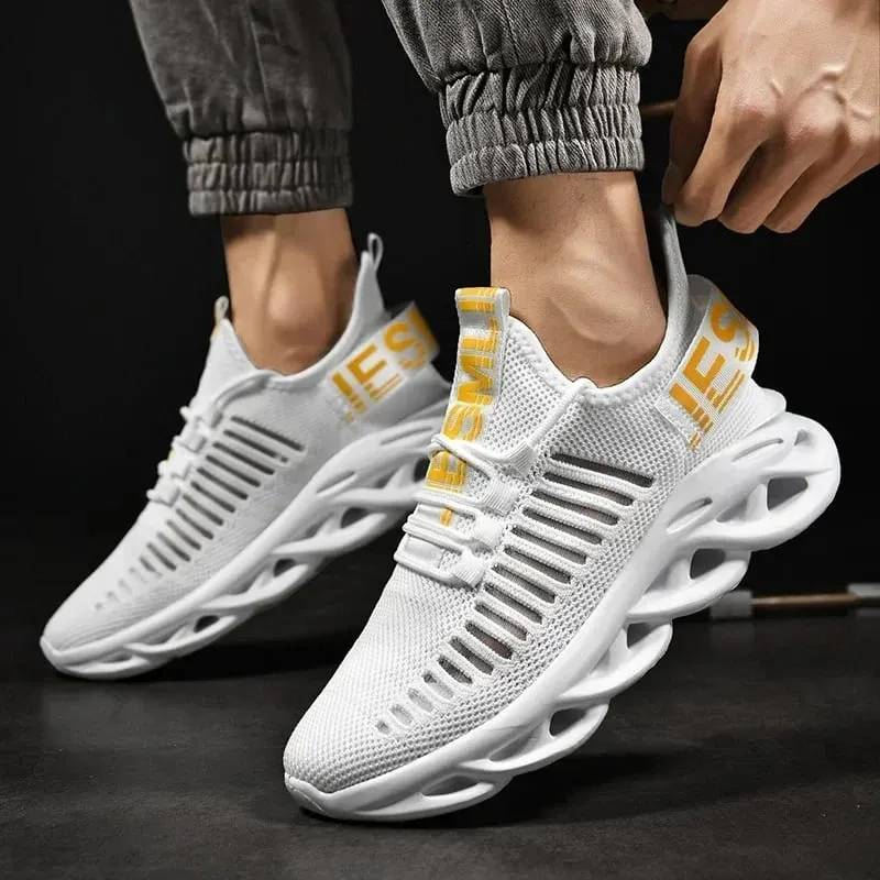 Men Shoes Comfortable Casual Sneakers Breathable Platform Running Shoes Man Mesh Tenis Sport Shoes Waling Tenis Masculino — image 2